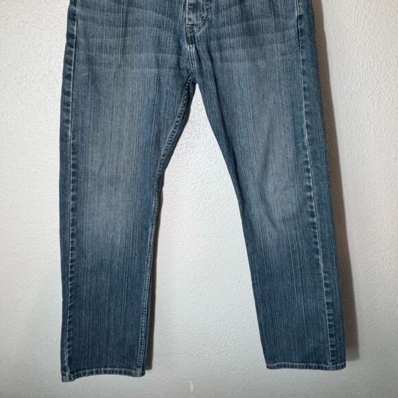 Levi’s Womens Blue Denim Jeans Boho Distressed Cowgirl Size 30 x 29 - Picture 11 of 14